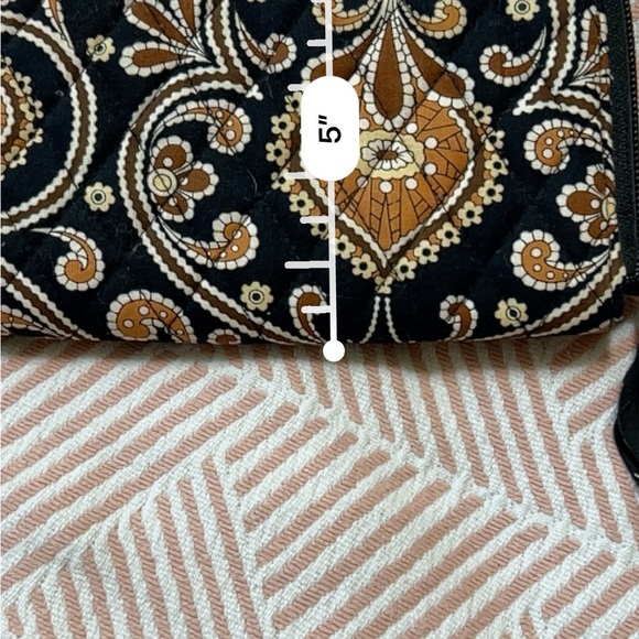 Vera Bradley Black Paisley Quilted Wallet - Picture 5 of 7